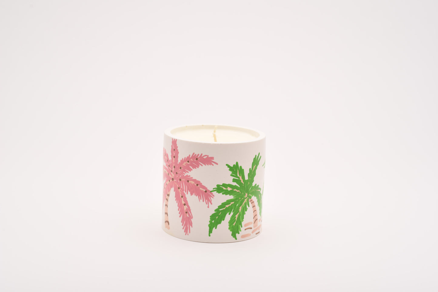 Candle Colorful Palm Trees