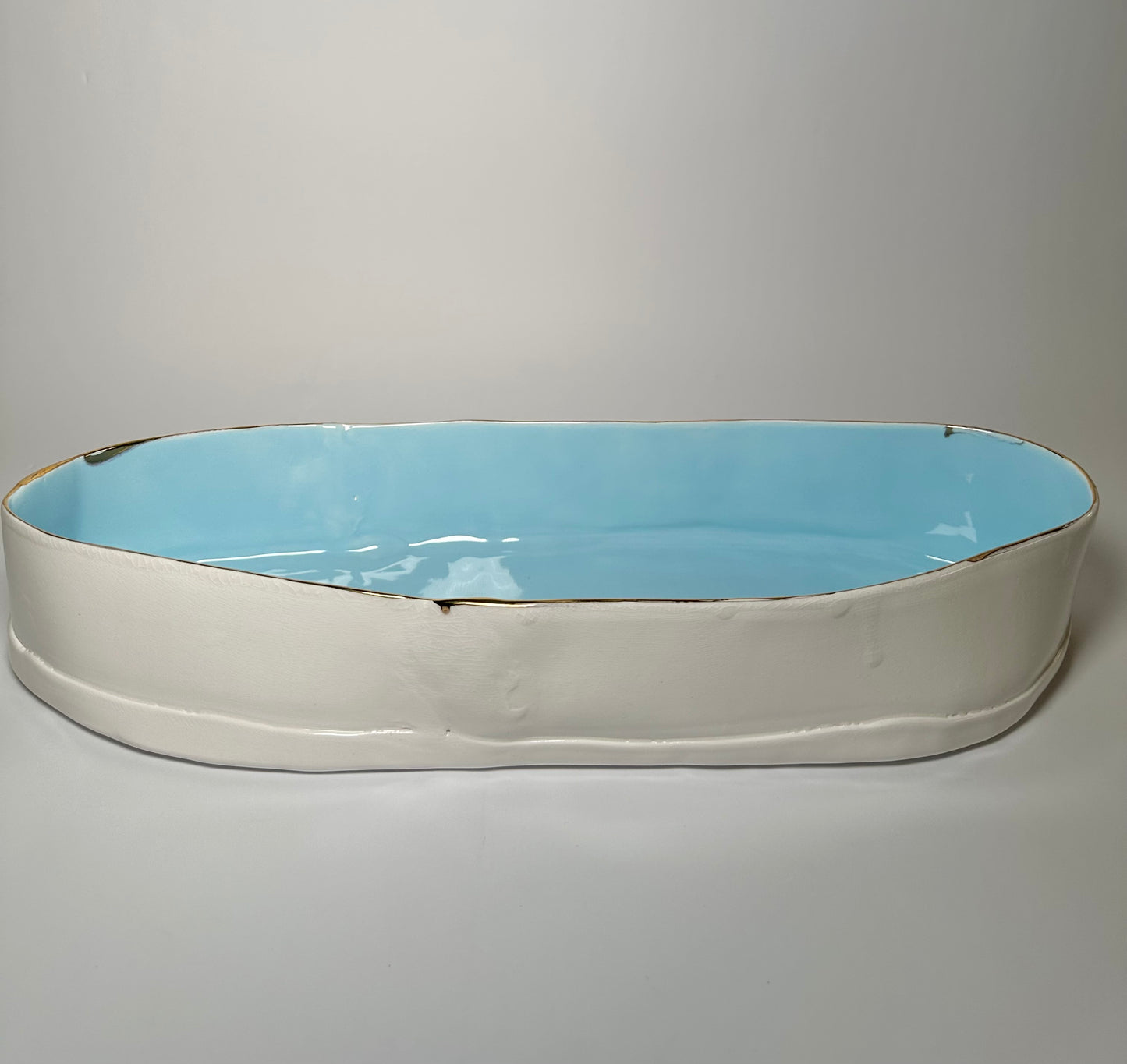 2 Tone White/Blue Boat