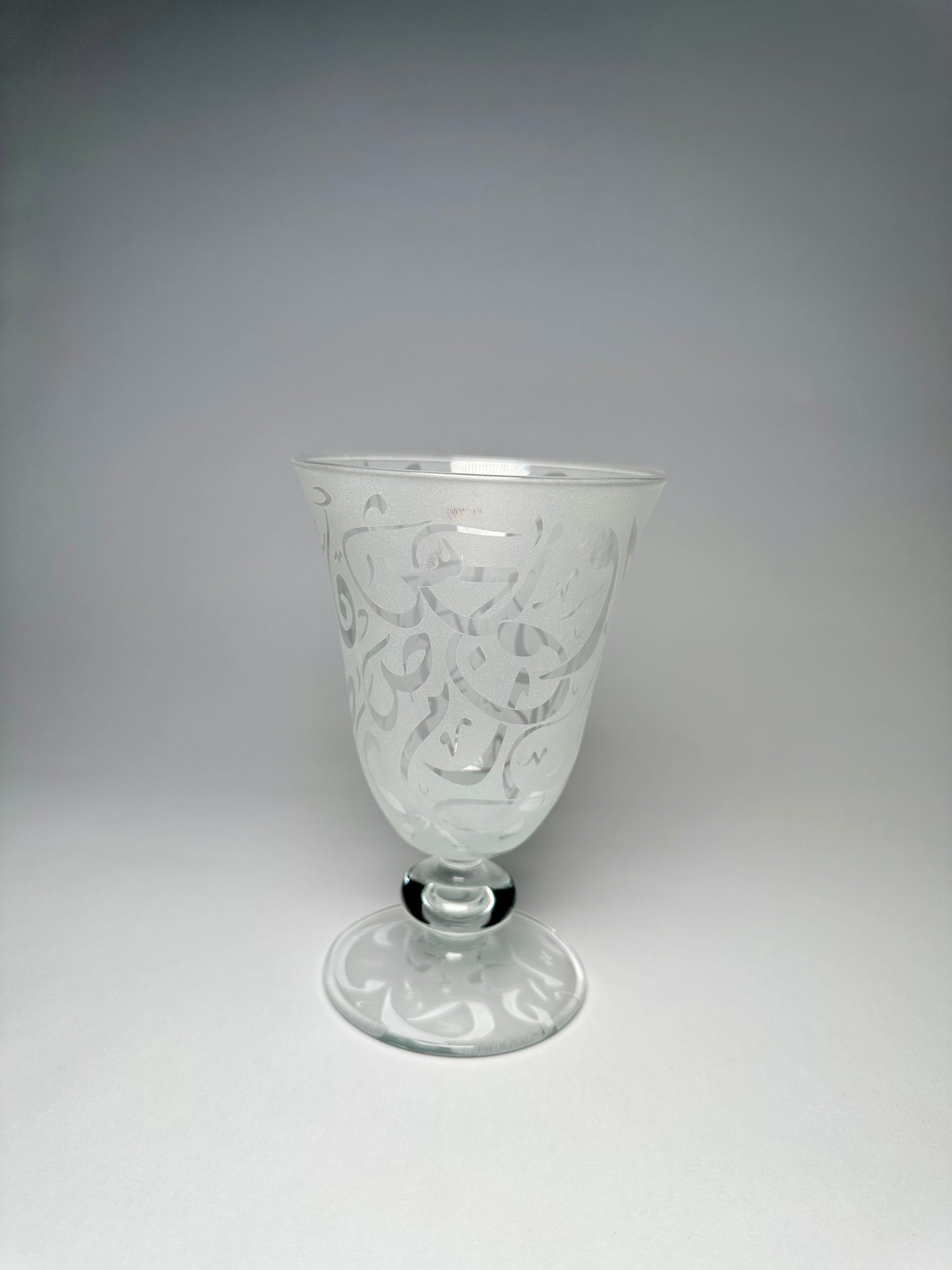 Calligraphy Glass cups set of 6