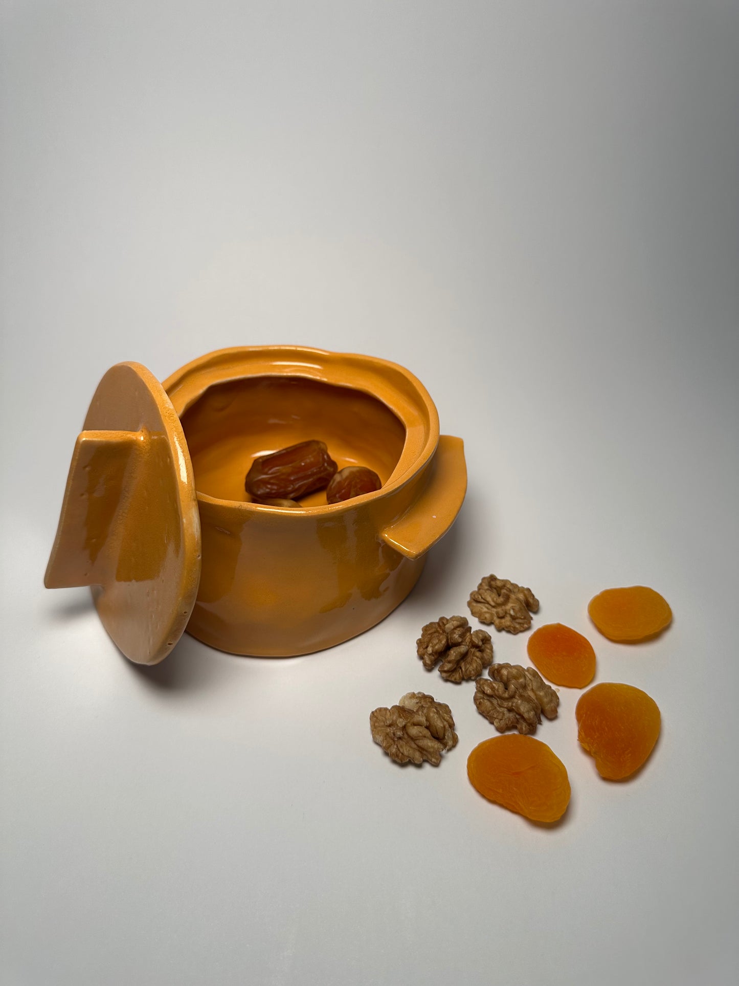 Ceramic Marmite Small Orange