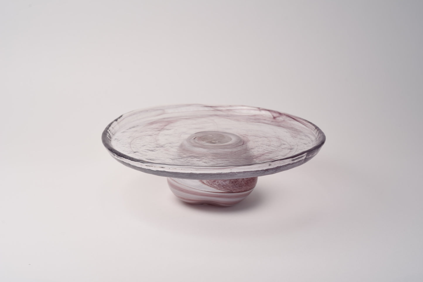 Cake Stand Marbled Glass