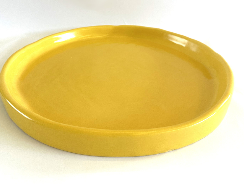 Round Flat Yellow