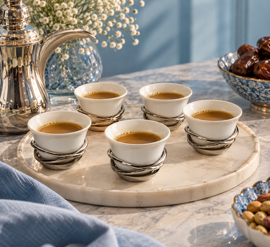 Coffee ring set of 6
