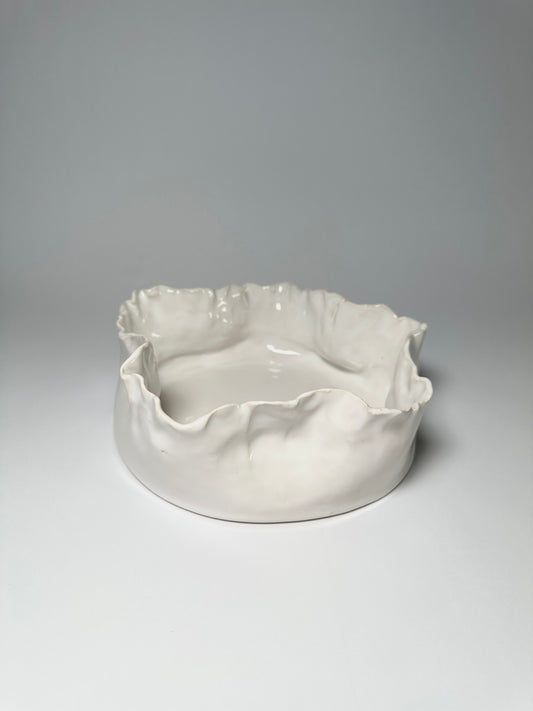 White Flower bowl small