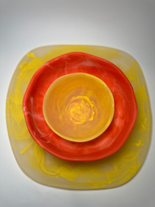 Yellow/Apricot set