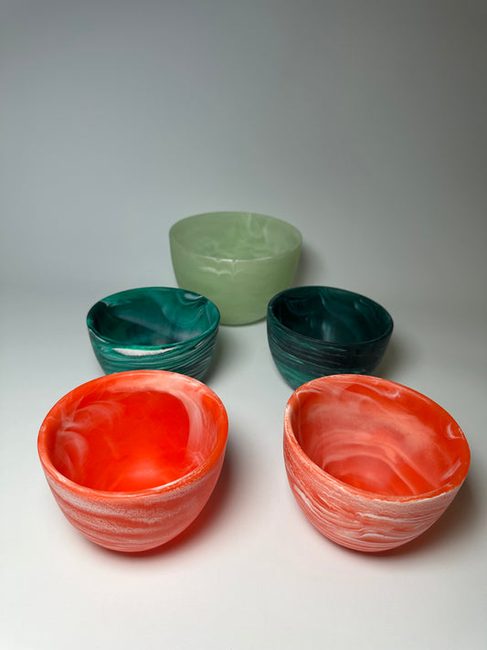 Deep bowls multicolor set
