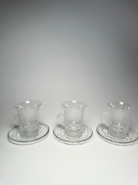 Calligraphy Tea Cups set of 6