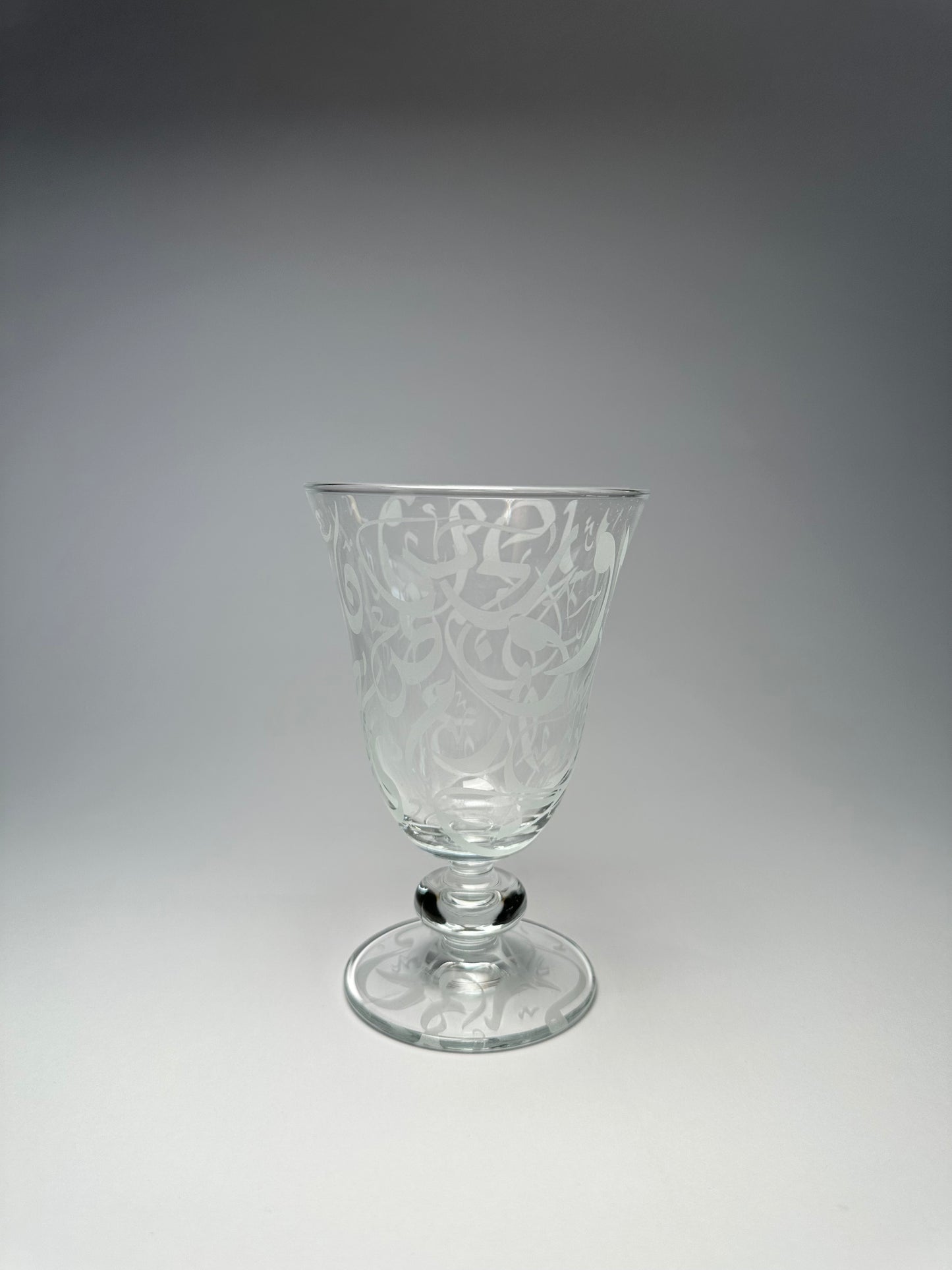Calligraphy Glass cups set of 6