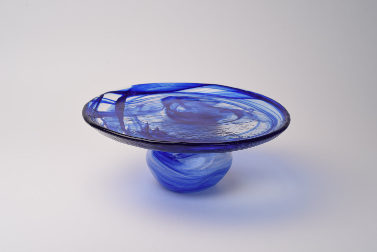 Cake Stand Marbled Glass