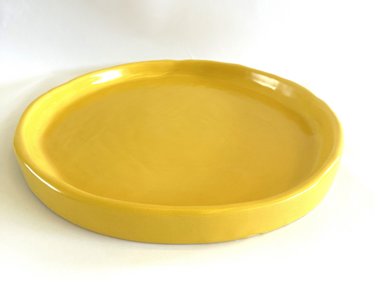 Round Flat Yellow